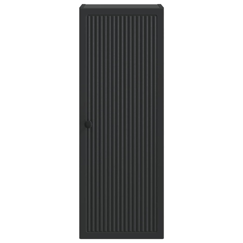 Armario de pared Negro 33 x 34,5 x 90 cm Madera de ingeniería