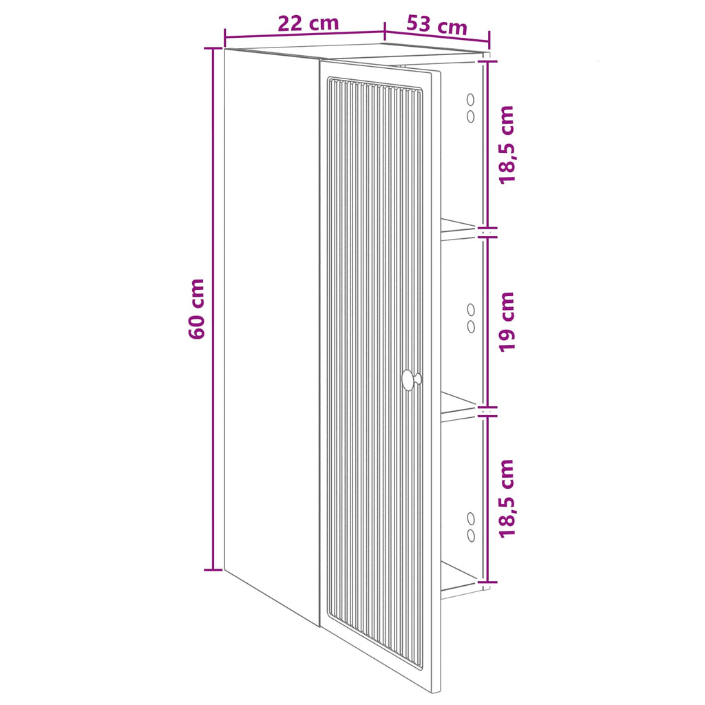 Armario de pared Roble Sonoma 33 x 34,5 x 90 cm