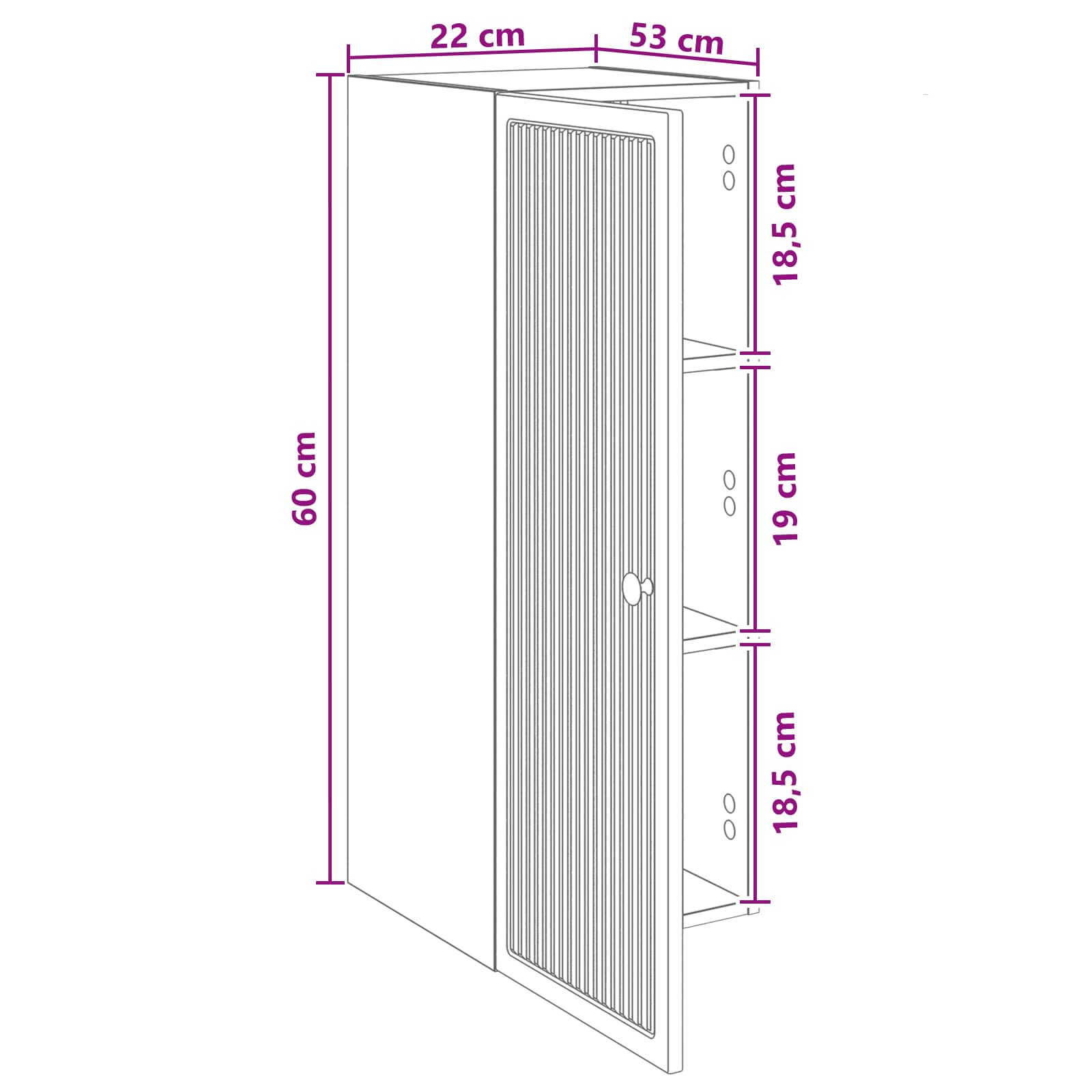 Armario de pared Roble Sonoma 33 x 34,5 x 90 cm