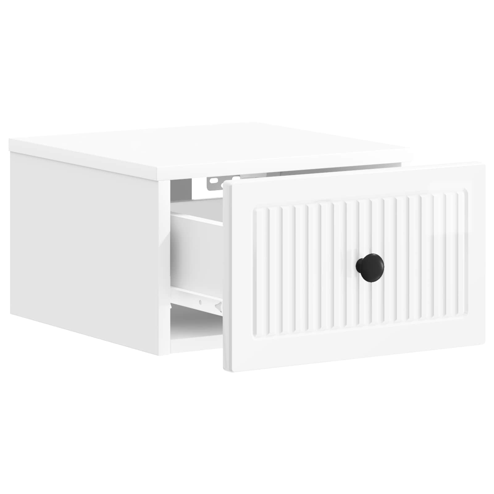 Mesita de Noche de Pared 2 pcs Brillante 33 x 34,5 x 20 cm