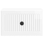Mesita de Noche de Pared 2 pcs Brillante 33 x 34,5 x 20 cm