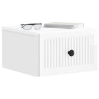Mesita de Noche de Pared 2 pcs Brillante 33 x 34,5 x 20 cm