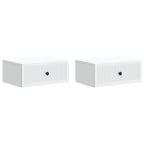Armario de Noche 2 pcs 49 x 34,5 x 20 cm Madera de Ingeniería