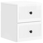 Mesita de Noche de Pared 2 pcs Brillante 33 x 34,5 x 40 cm