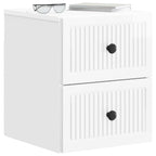 Mesita de Noche de Pared 2 pcs Brillante 33 x 34,5 x 40 cm