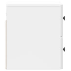 Mesita de Noche de Pared 2 pcs Brillante 33 x 34,5 x 40 cm