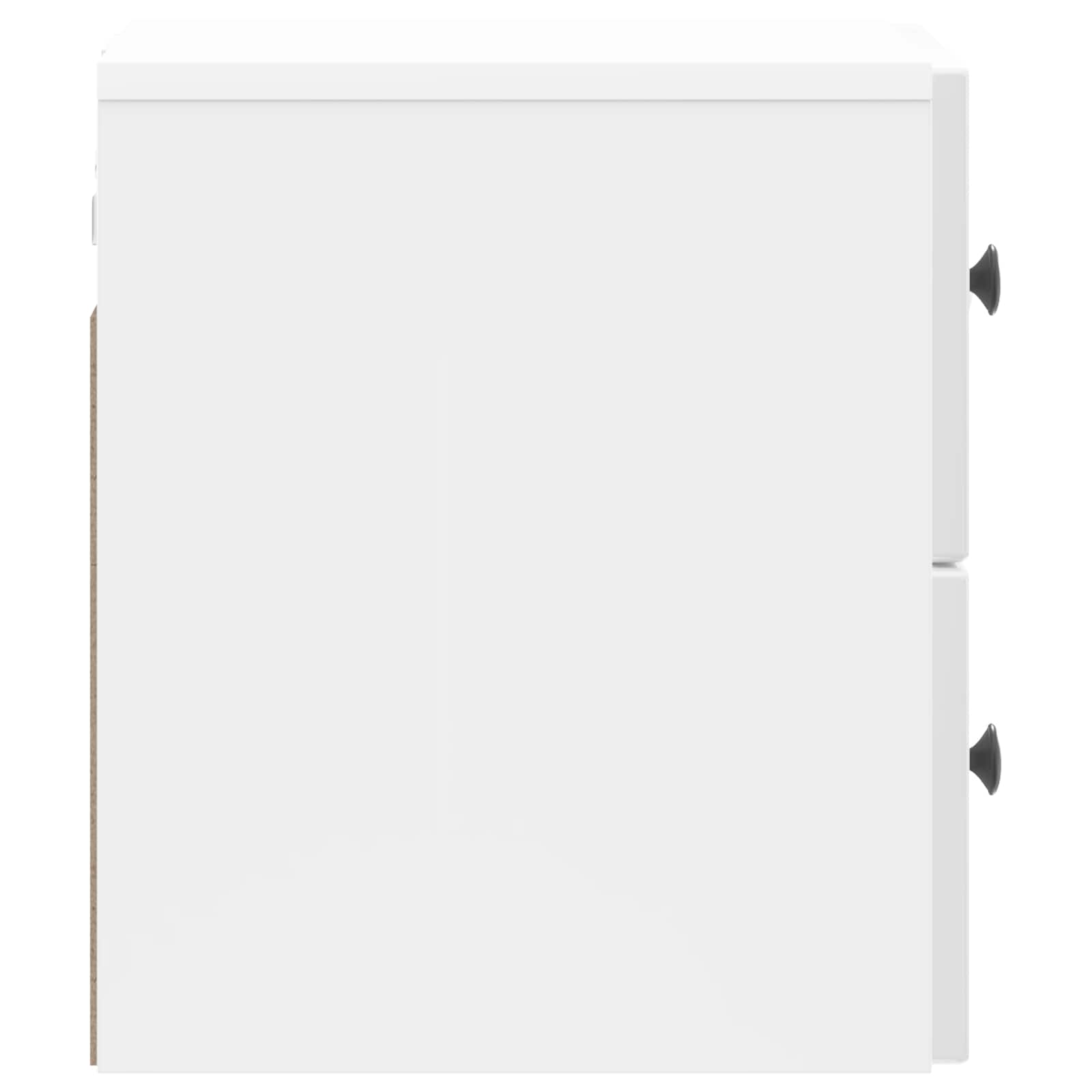 Mesita de Noche de Pared 2 pcs Brillante 33 x 34,5 x 40 cm
