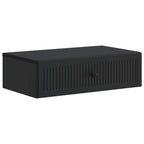 Mesa Lateral Montada en la Pared Negro 59 x 34,5 x 17 cm