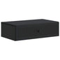 Mesa Lateral Montada en la Pared Negro 59 x 34,5 x 17 cm