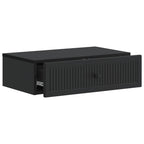 Mesa Lateral Montada en la Pared Negro 59 x 34,5 x 17 cm