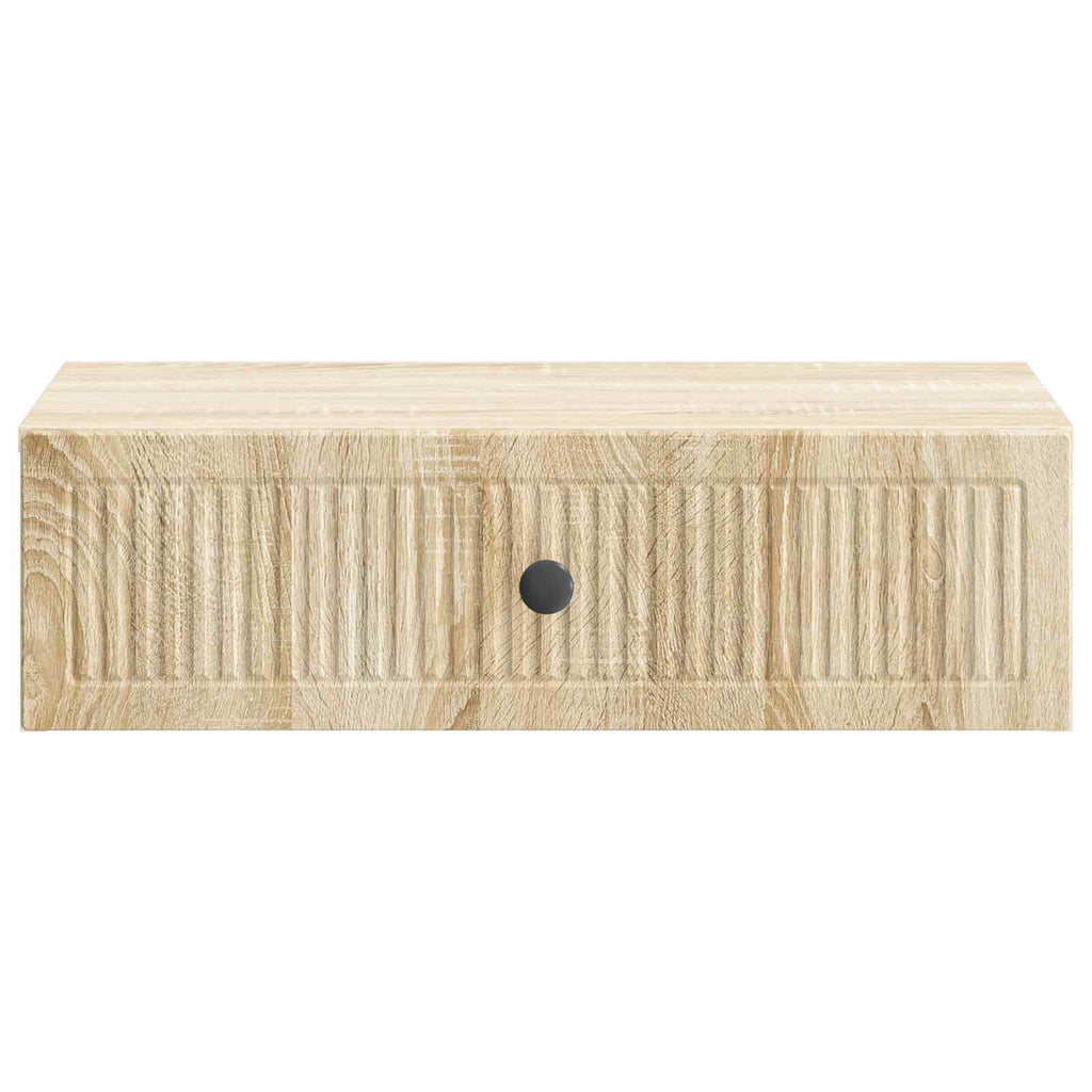 Mesa Lateral Montada en la Pared Roble Sonoma 59 x 34,5 x 17 cm