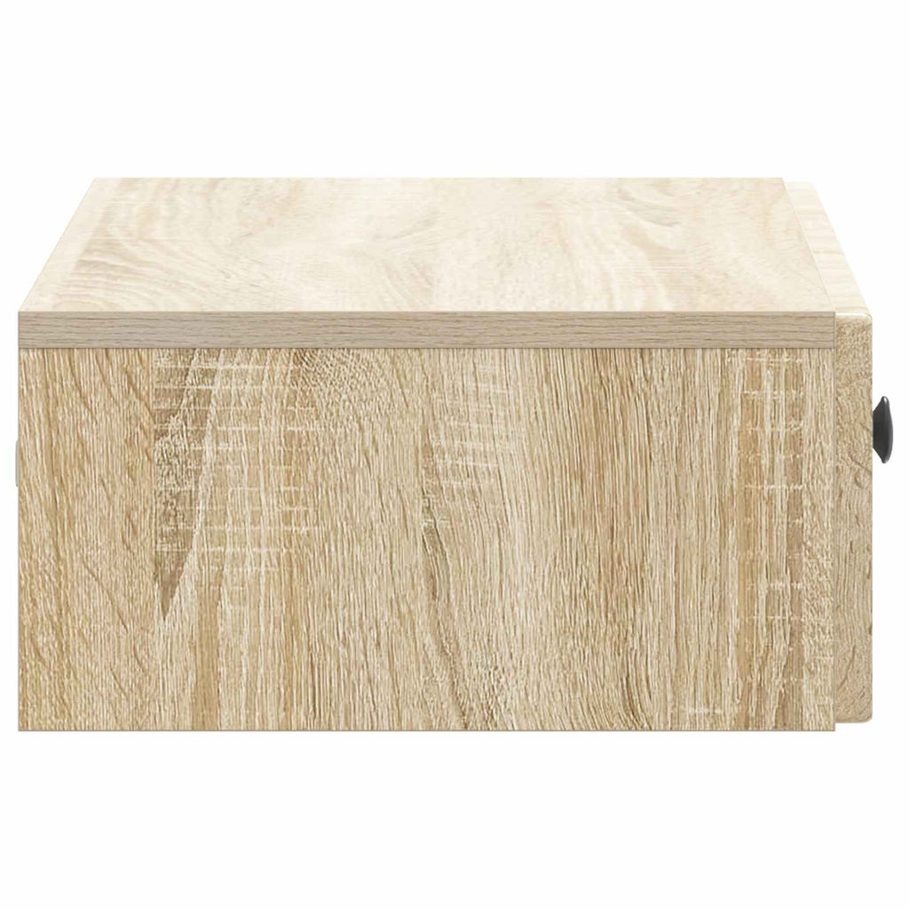 Mesa Lateral Montada en la Pared Roble Sonoma 59 x 34,5 x 17 cm