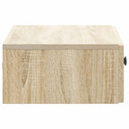 Mesa Lateral Montada en la Pared Roble Sonoma 59 x 34,5 x 17 cm