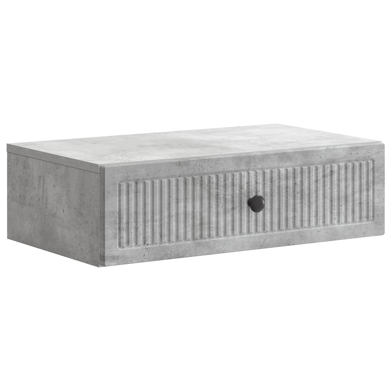 Mesa Lateral Montada en la Pared Gris Hormigón
