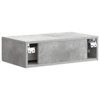 Mesa Lateral Montada en la Pared Gris Hormigón