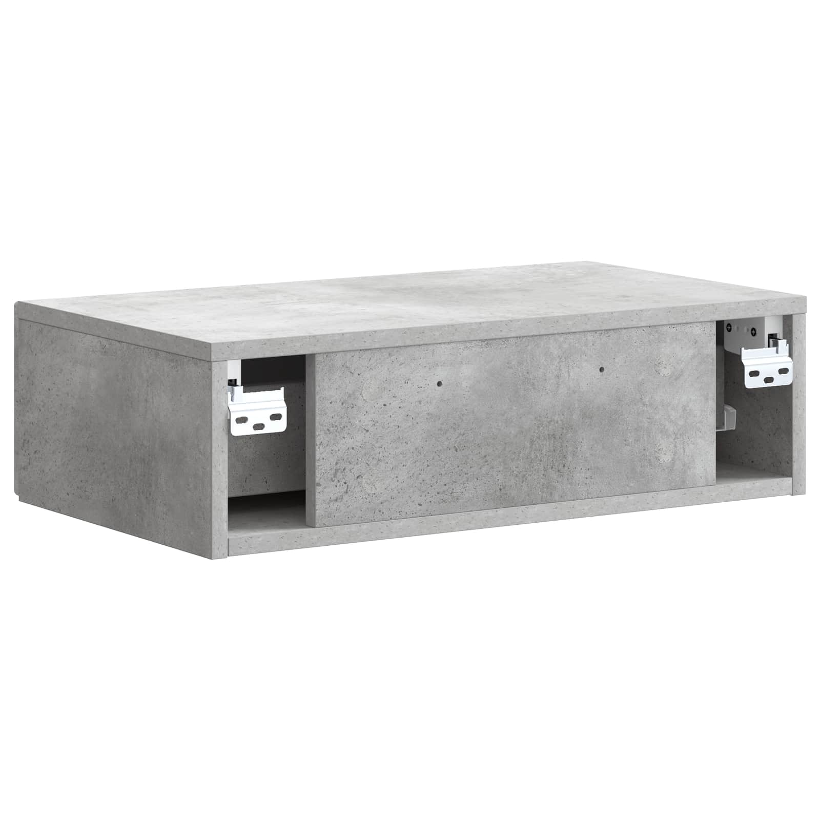 Mesa Lateral Montada en la Pared Gris Hormigón