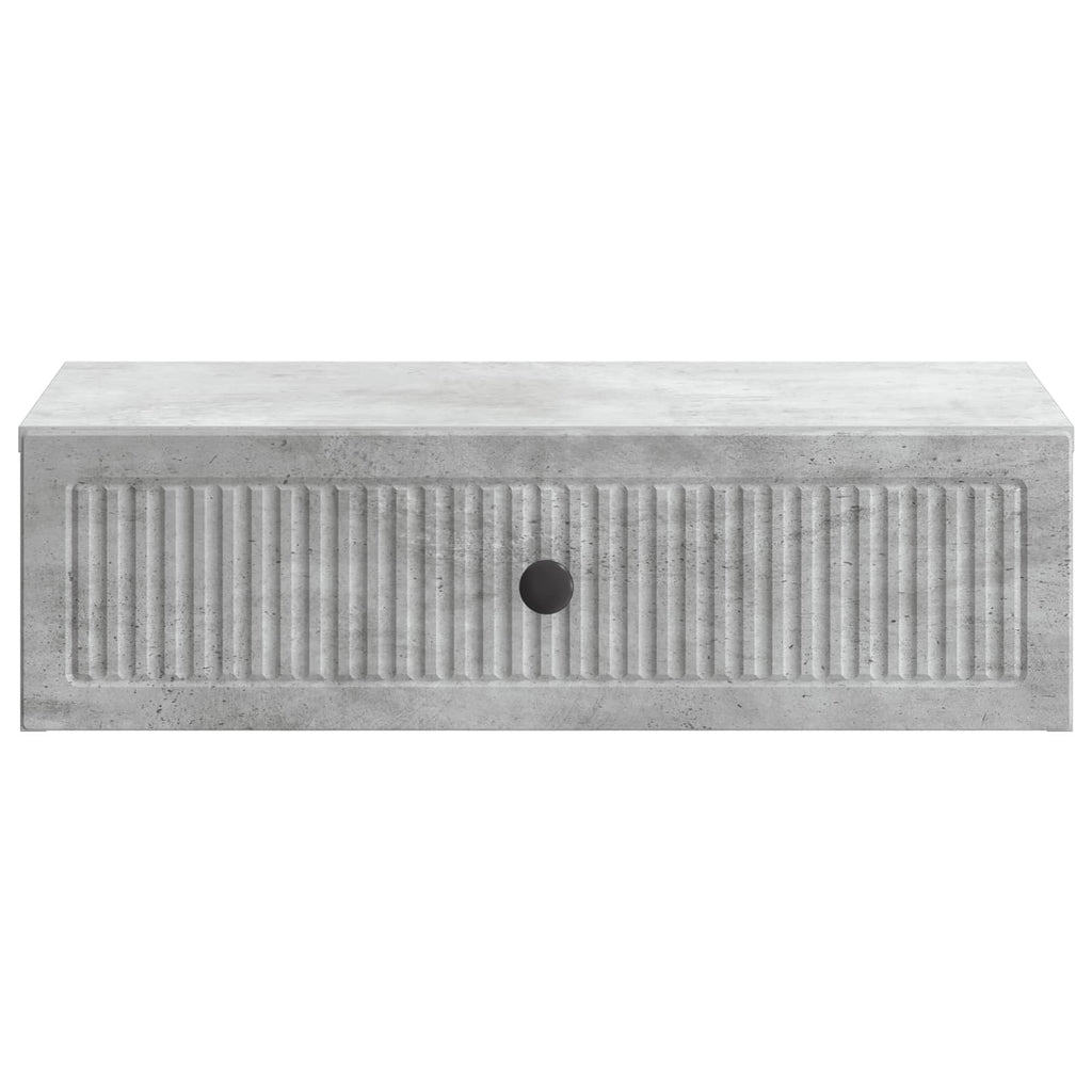 Mesa Lateral Montada en la Pared Gris Hormigón