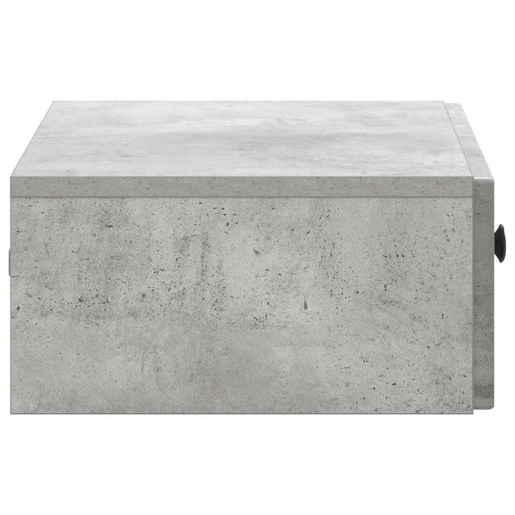 Mesa Lateral Montada en la Pared Gris Hormigón