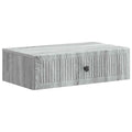 Mesa Lateral Montada en la Pared Gris Sonoma 59 x 34,5 x 17 cm