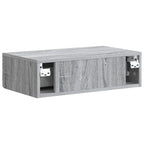 Mesa Lateral Montada en la Pared Gris Sonoma 59 x 34,5 x 17 cm