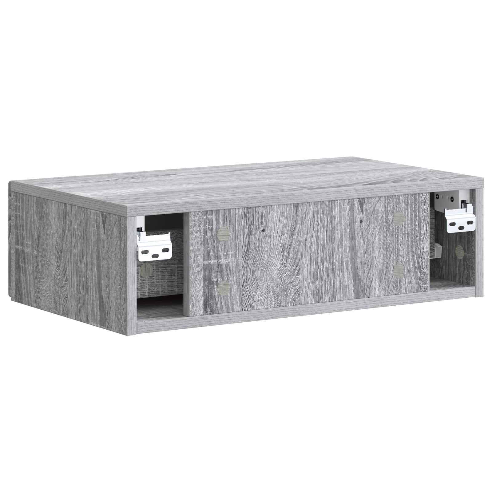 Mesa Lateral Montada en la Pared Gris Sonoma 59 x 34,5 x 17 cm