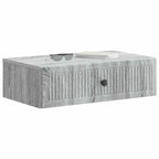 Mesa Lateral Montada en la Pared Gris Sonoma 59 x 34,5 x 17 cm