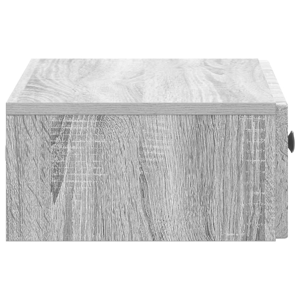 Mesa Lateral Montada en la Pared Gris Sonoma 59 x 34,5 x 17 cm
