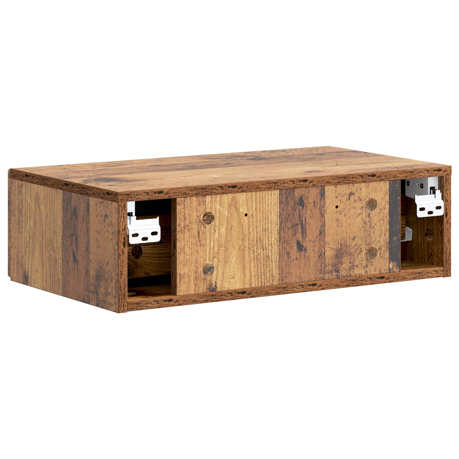 Mesa Lateral Montada en la Pared Madera envejecida