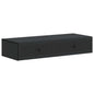 Mesa Lateral Montada en la Pared Negro 87,5 x 34,5 x 17 cm