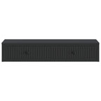 Mesa Lateral Montada en la Pared Negro 87,5 x 34,5 x 17 cm