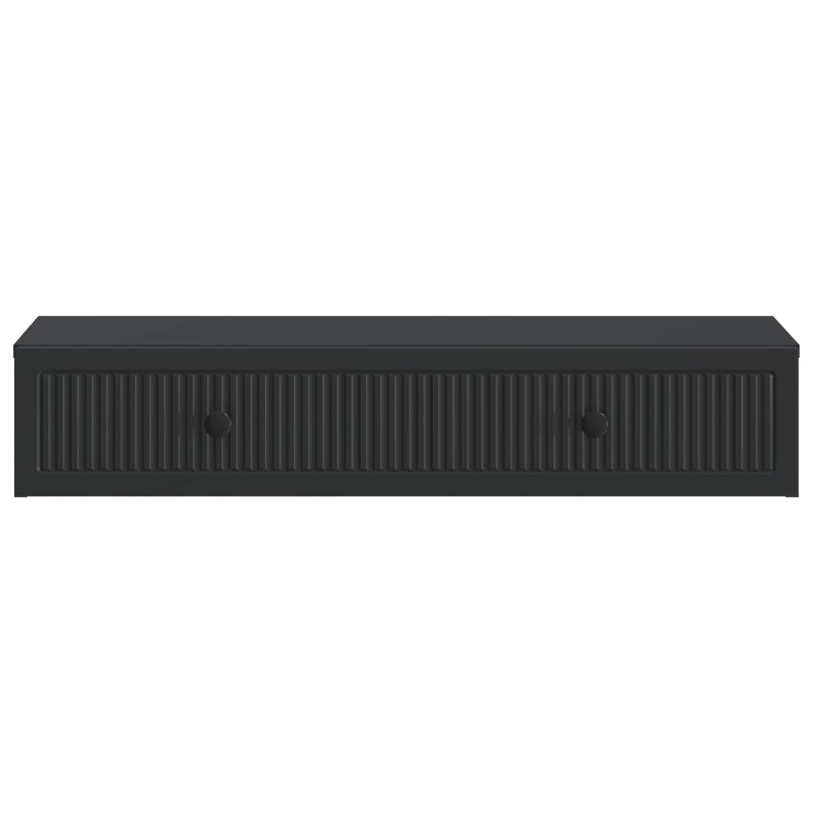 Mesa Lateral Montada en la Pared Negro 87,5 x 34,5 x 17 cm