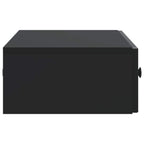Mesa Lateral Montada en la Pared Negro 87,5 x 34,5 x 17 cm