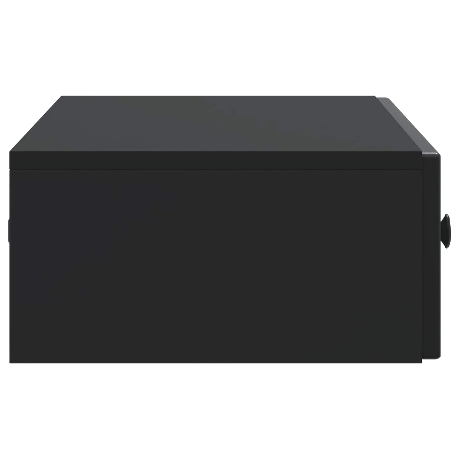 Mesa Lateral Montada en la Pared Negro 87,5 x 34,5 x 17 cm