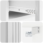 Mesa Lateral Montada en la Pared Brillante 87,5 x 34,5 x 17 cm