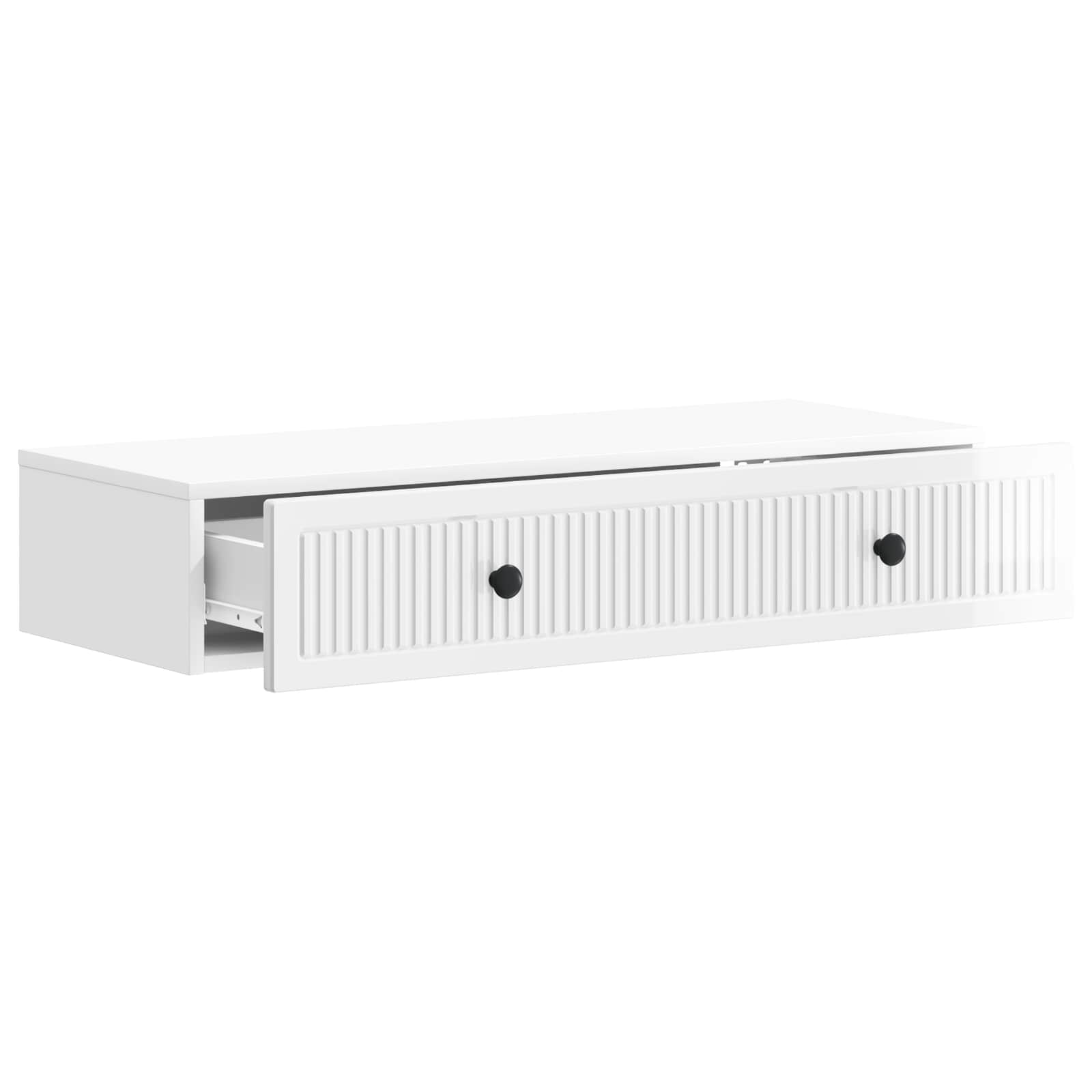 Mesa Lateral Montada en la Pared Brillante 87,5 x 34,5 x 17 cm