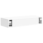 Mesa Lateral Montada en la Pared Brillante 87,5 x 34,5 x 17 cm