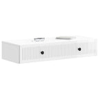 Mesa Lateral Montada en la Pared Brillante 87,5 x 34,5 x 17 cm