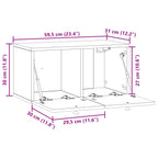 Mueble para TV de pared Brillante 59,5 x 31 x 30 cm