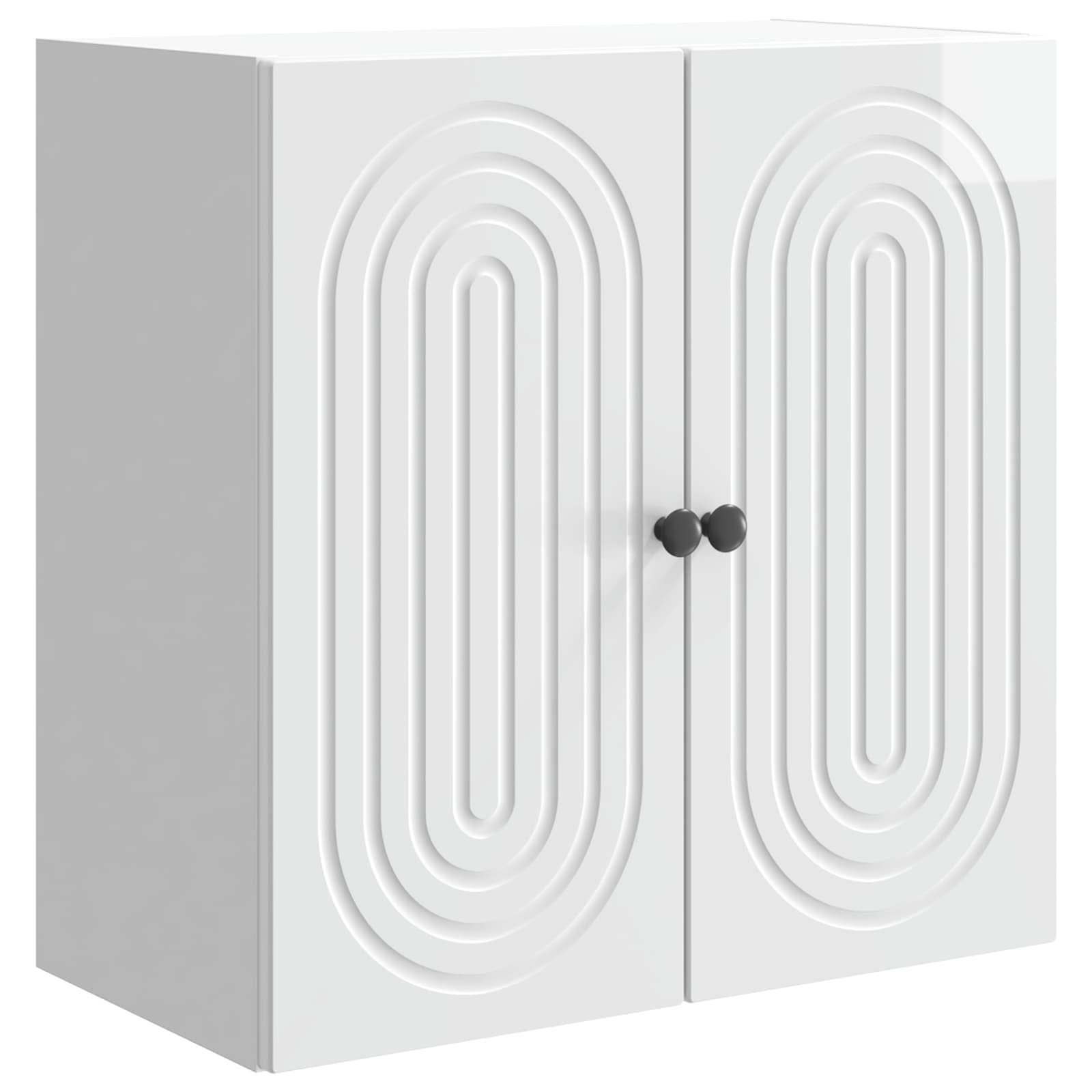 Armario de pared Blanco Brillante 33 x 34,5 x 90 cm