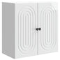 Gloss White Wall Cabinet 33 x 34.5 x 90 cm