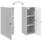 Armario de pared Blanco Brillante 33 x 34,5 x 90 cm