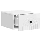 Mesita de Noche de Pared 2 pcs Brillante 33 x 34,5 x 20 cm