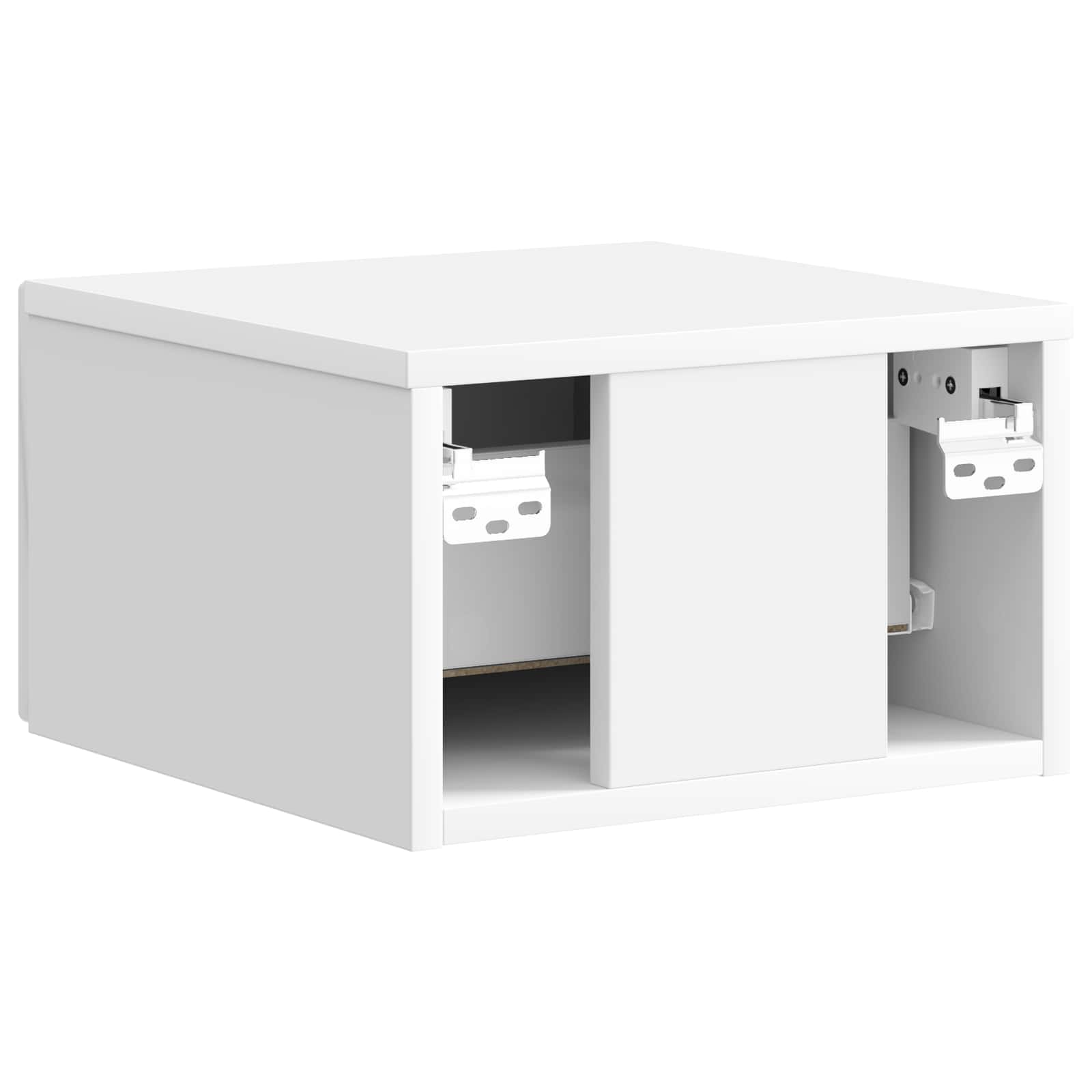 Mesita de Noche de Pared 2 pcs Brillante 33 x 34,5 x 20 cm