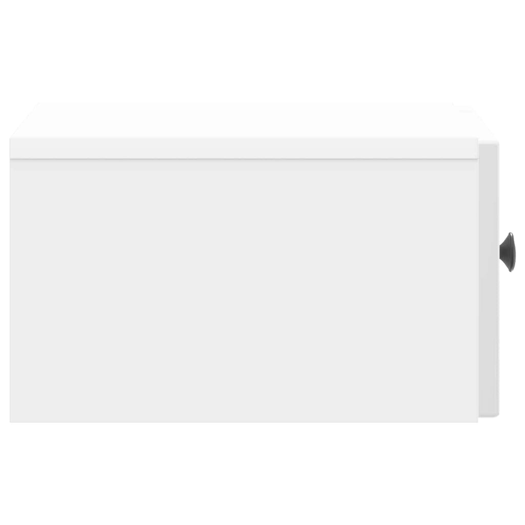 Mesita de Noche de Pared 2 pcs Brillante 33 x 34,5 x 20 cm