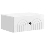 Mesita de Noche de Pared 2 pcs Brillante 49 x 34,5 x 20 cm