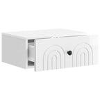 Mesita de Noche de Pared 2 pcs Brillante 49 x 34,5 x 20 cm
