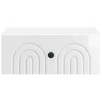 Mesita de Noche de Pared 2 pcs Brillante 49 x 34,5 x 20 cm