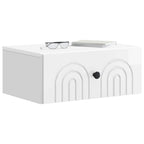 Mesita de Noche de Pared 2 pcs Brillante 49 x 34,5 x 20 cm