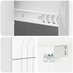 Mesita de Noche de Pared 2 pcs Brillante 33 x 34,5 x 40 cm