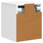 Mesita de Noche de Pared 2 pcs Brillante 33 x 34,5 x 40 cm